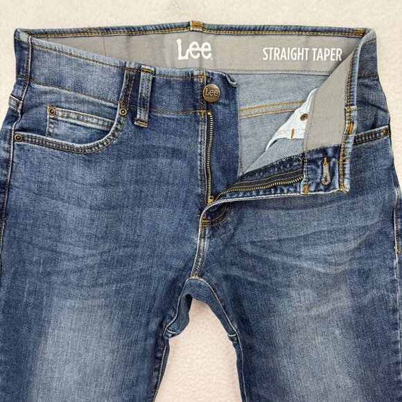 Lee Straight Taper Leg Motion Flex Waistband Jeans Western Casual Mens 30x30 - Picture 3 of 11